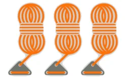 Bent Abspannleinen 3er Set Red -Abenteuer Zelt Verkauf 251461 1777525