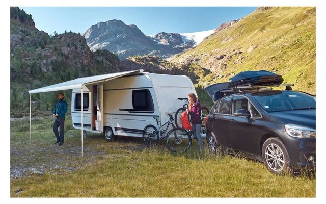 Thule Omnistor 6300 Weiß 2,6 M Grau Dachmarkise 1 Thule Omnistor 6300 Weiß 2,6 M Grau Dachmarkise