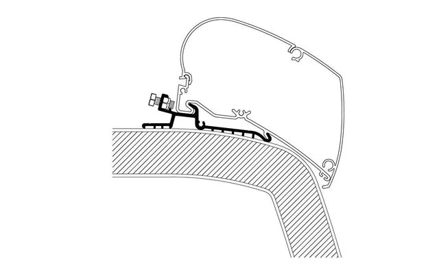 Thule Markisenadapter Hymer SX 6,0m 1 Thule Markisenadapter Hymer SX 6,0m