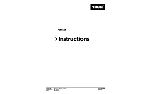 Thule Gutter Selbstklebende Regenrinne 3,5 M 1 Thule Gutter Selbstklebende Regenrinne 3,5 M