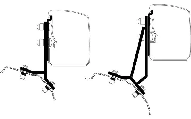 Thule Omnistor 3200 Markisenadpater Ford Transit / Tourneo Custom LHD 2 Thule Omnistor 3200 Markisenadpater Ford Transit / Tourneo Custom LHD – Bild 2