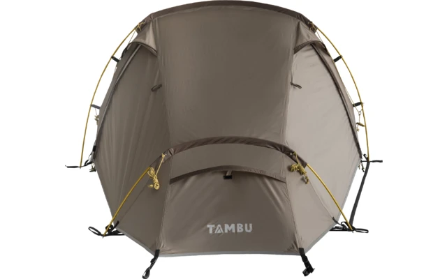 Tambu Natuna 2 Personen Trekking Tunnelzelt Braun 4 Tambu Natuna 2 Personen Trekking Tunnelzelt Braun – Bild 4