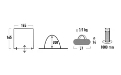 High Peak Mehrzweckzelt Lido -Abenteuer Zelt Verkauf 615331 4452195
