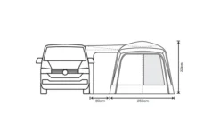 Outdoor Revolution Cayman Midi Air Vorzelt Low 180 Bis 210 Cm -Abenteuer Zelt Verkauf 633251 4431479