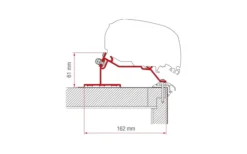 Fiamma Kit Caravan Roof Markisenhalterung