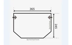 Dometic Pop AIR Pro 365 Aufblasbares Vorzelt Für Wohnwagen
