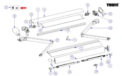 Thule Befestigungssatz Spannstange