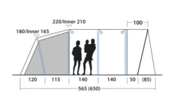 Outwell Avondale 6PA Tunnelzelt -Abenteuer Zelt Verkauf 748511 5008592