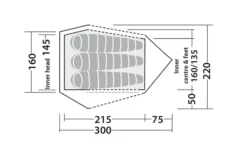 Robens Challenger 3XE Tunnelzelt Grün -Abenteuer Zelt Verkauf 771893 5131136