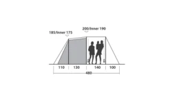 Easy Camp Huntsville 600 Tunnelzelt Für 6 Personen -Abenteuer Zelt Verkauf 782510 5172932