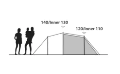 Outwell Earth 2 Doppelbeschichtetes Zelt -Abenteuer Zelt Verkauf 790742 5217254