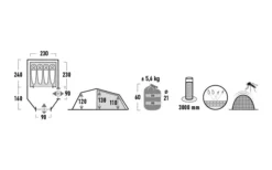 High Peak Zelt Goshawk 4 Tunnelzelt 11 High Peak Zelt Goshawk 4 Tunnelzelt -Abenteuer Zelt Verkauf 803042 5244845