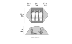 MSR Mutha Hubba NX V2 3 Personen Weiß -Abenteuer Zelt Verkauf 819866 5300270