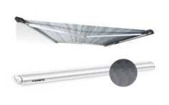 Dometic PerfectRoof PR 2000 Markise Tuchfarbe Horizon Grey Gehäusefarbe Anthrazit 3,5 M